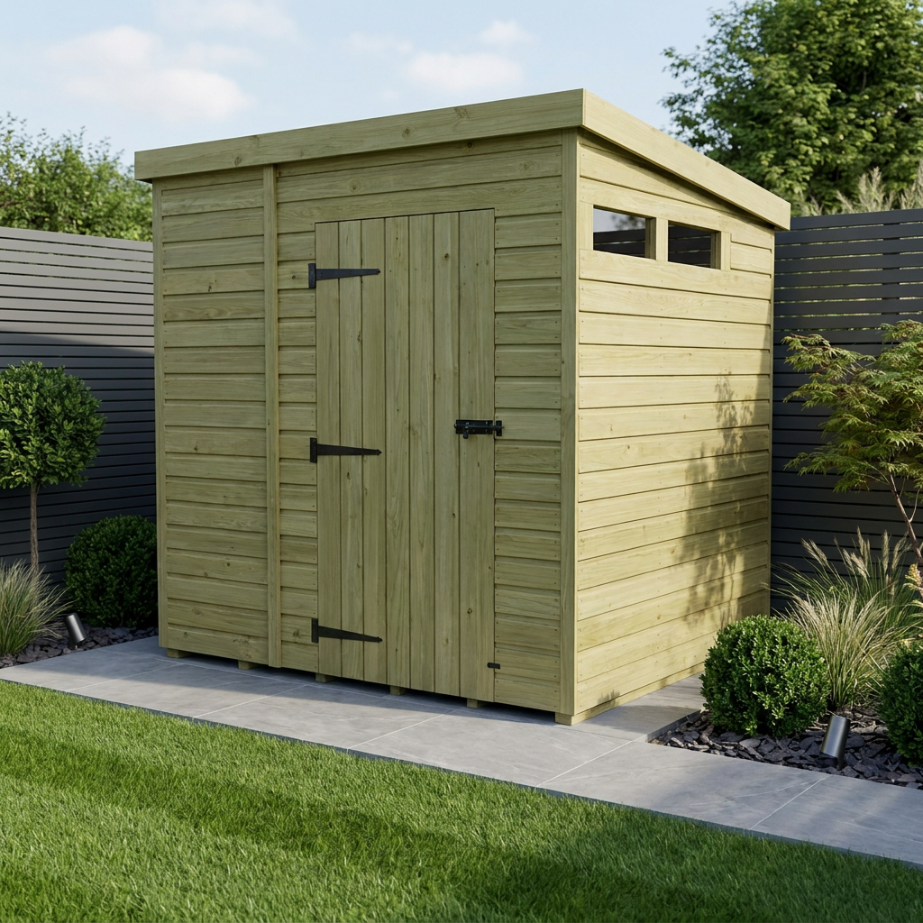 Security Pent Shed