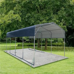 11 × 19 ft Metal Parking Shed – Robust Shelter for Cars, Vans, Boats & More