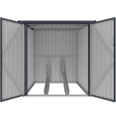 Outdoor 2-bike storage unit