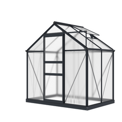 Metal frame greenhouse – 6x4ft side view