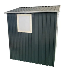 6×5FT Apex Roof Metal Garden Shed with Windows & Shelves – Compact & Weatherproof