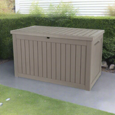 Grey outdoor storage box