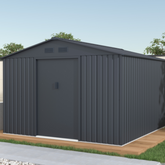 8x10ft metal garden shed