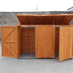 Deluxe Wheelie Bin Storage – 3 Bays