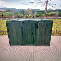 Deluxe Wheelie Bin Storage – 3 Bays