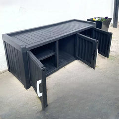 Plastic Storage Cabinet with Adjustable Shelves – Large & Stylish for Home, Garden, or Office ( 118 x 42 x 45cm )