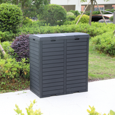 Outdoor plastic storage box