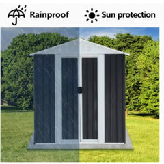 Metal Shed 5x3FT Apex Roof – Durable Outdoor Storage Solution