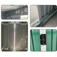 Metal Shed 5x3FT Slanted Roof – Durable Outdoor Storage Solution