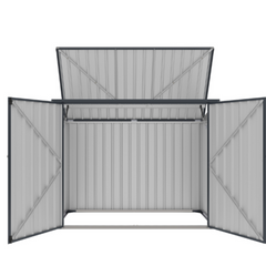 Metal 2-bay bin storage