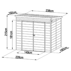 Plastic Garden Shed – 7'10" x 6'4"