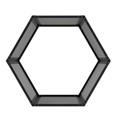 Metal firewood holder for garden