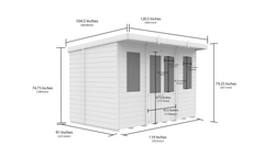 10 x 8 Pent Summer House