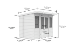 8 x 6 Pent Summer House