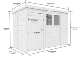 9 x 5 Security Pent Shed