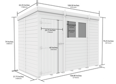 9 x 5 Security Pent Shed