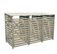 Wheelie Bin Storage - 3 Bay