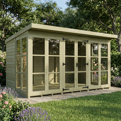 12 x 8 Georgian Window Pent Summer House
