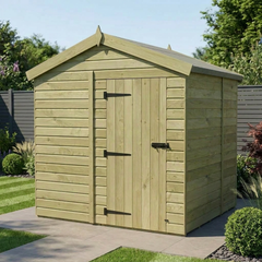 8 x 6 Apex Shed (Single Door, No Windows)