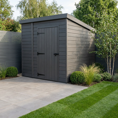 7x4 Pent Composite Shed (Single Door, No Windows)
