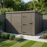 9x8 Pent Composite Shed (Single Door, No Windows)