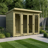 8 x 4 Pent Summer House (Full Height Window)