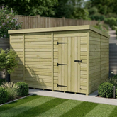 10 x 8 Pent Shed (Single Door, No Windows)
