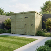 10 x 6 Pent Shed (Single Door, No Windows)