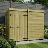 8 x 5 Pent Shed (Double Door, No Windows)