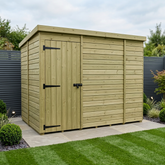 9 x 5 Pent Shed (Single Door, No Windows)