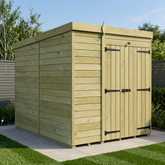 6 x 7 Pent Shed (Double Door, No Windows)