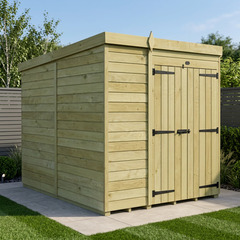 6 x 7 Pent Shed (Double Door, No Windows)
