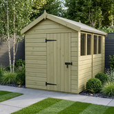 8 x 10 Apex Shed (Single Door, With Windows)
