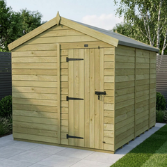 8 x 10 Apex Shed (Single Door, No Windows)