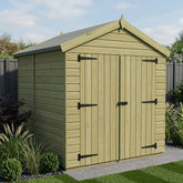 8 x 6 Apex Shed (Double Door, No Windows)