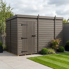 10x5 Pent Composite Shed (Single Door, No Windows)