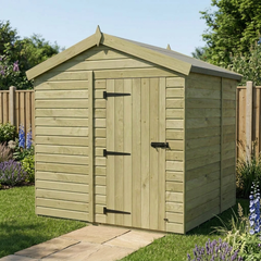 8 x 6 Apex Shed (Single Door, No Windows)