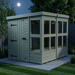 6 x 8 Pent Potting Shed