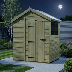4 x 6 Apex Shed (Single Door, With Windows)