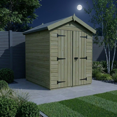 4 x 6 Apex Shed (Double Door, No Windows)