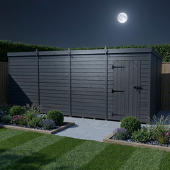 16x8 Pent Composite Shed (Single Door, No Windows)
