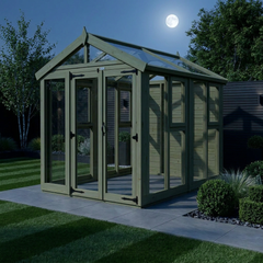 6x8 Glass Greenhouse