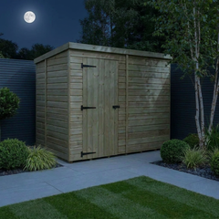 8 x 5 Pent Shed (Single Door, No Windows)