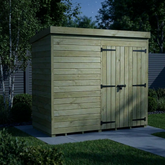 8 x 4 Pent Shed (Double Door, No Windows)