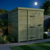 6 x 7 Pent Shed (Single Door, No Windows)