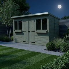 12 x 6 Pent Summer Shed