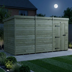 12 x 6 Pent Shed (Single Door, No Windows)