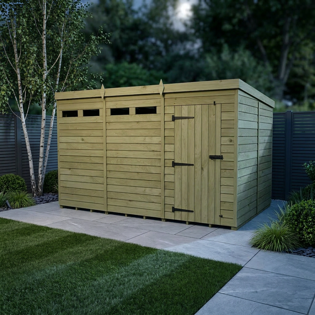 12 x 8 Security Pent Shed
