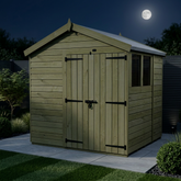 8 x 6 Apex Shed (Double Door, With Windows)