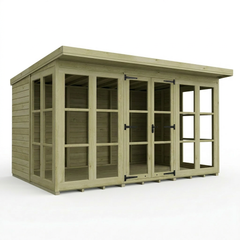 12 x 8 Georgian Window Pent Summer House